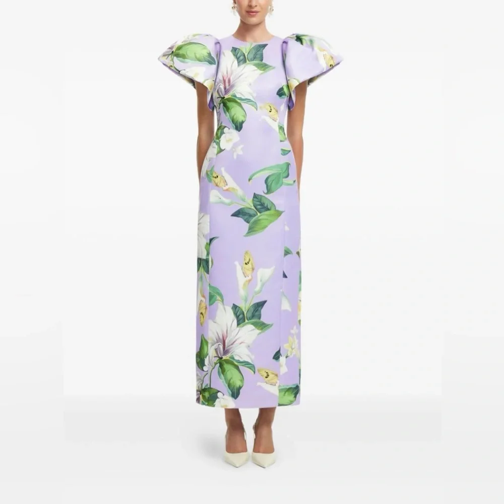 LEO LIN
Lucinda floral puff-sleeve maxi dress - Picture 6 of 9
